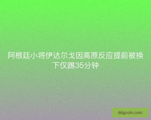 阿根廷小将伊达尔戈因高原反应提前被换下仅踢35分钟