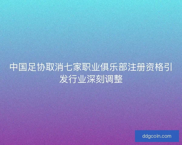 中国足协取消七家职业俱乐部注册资格引发行业深刻调整